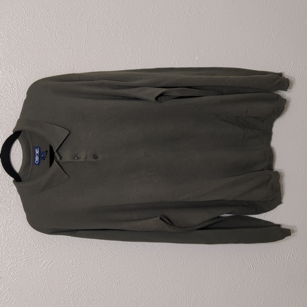 Cherokee XXL Olive Green Men's Top